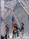 WTC Firemen & US Flag. Right Click & Set As Wallpaper or Save Picture As...